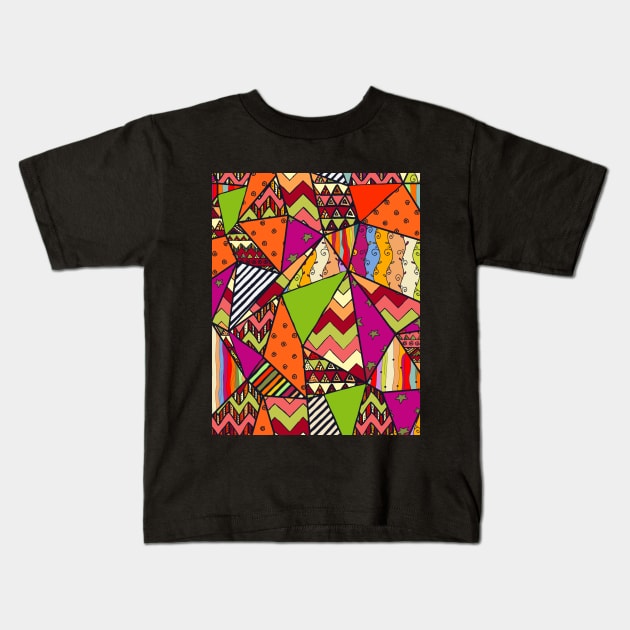 African Style No14, Tribal dance Kids T-Shirt by Jirka Svetlik